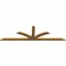 Ekena Millwork Richland Rough Sawn Timber Gable Bracket, Western Red Cedar, 96"W x 28"H x 2"D x 4"F, 7/12 Pitch GBW096X28X0204RIC00RWR - alternate 3